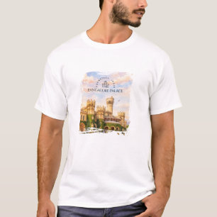 Bangalore Palace India Watercolor Travel Memory T-Shirt