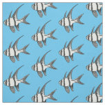 Banggai cardinalfish cartoon illustration  fabric