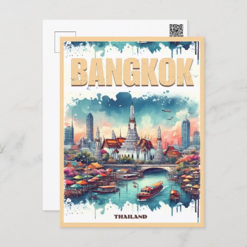 Bangkok city skyline _ Thailand travel gifts Postcard