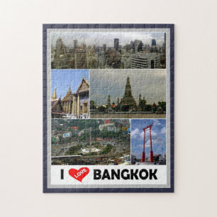 Bangkok - I Love - Thailand - Jigsaw Puzzle