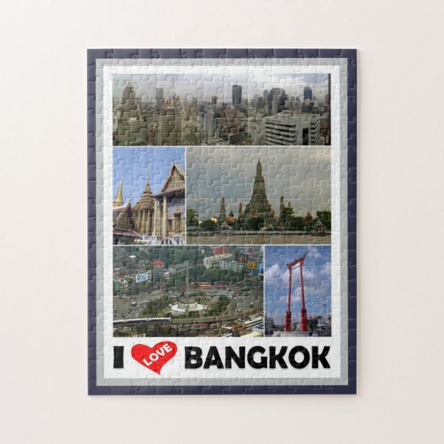 Bangkok - I Love - Thailand - Jigsaw Puzzle (Vertical)