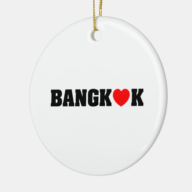 BANGKOK LOVE CERAMIC ORNAMENT (Left)