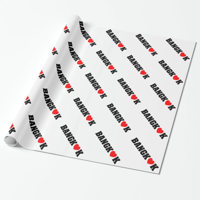 BANGKOK LOVE WRAPPING PAPER (Unrolled)