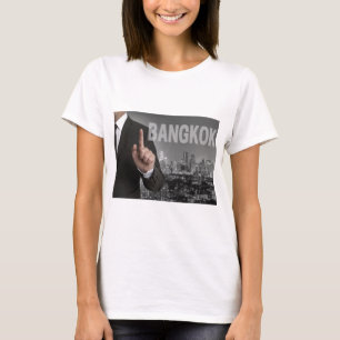 Bangkok skyline at night panorama T-Shirt