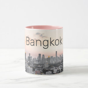 Bangkok Skyline Sunset Panorama BKK Thailand Mug