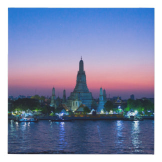 Bangkok stole my heart faux canvas print