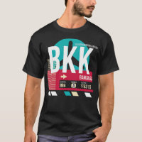 Bangkok Thailand BKK Airport Code Baggage Tag