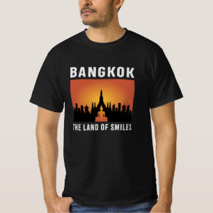 Bangkok Thailand City Cityscape Skyline Funny Gift T-Shirt