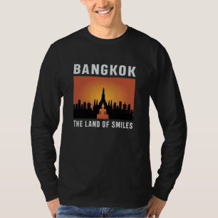 Bangkok Thailand City Cityscape Skyline Funny Gift T-Shirt