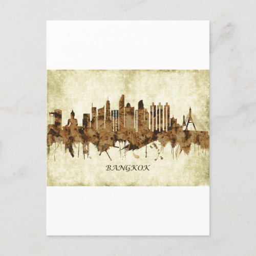 Bangkok Thailand Cityscape Holiday Postcard