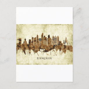 Bangkok Thailand Cityscape Invitation Postcard