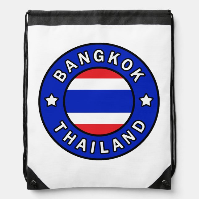 Bangkok Thailand Drawstring Bag (Front)