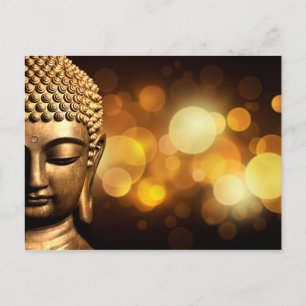 Bangkok, Thailand   Gold Buddha Postcard