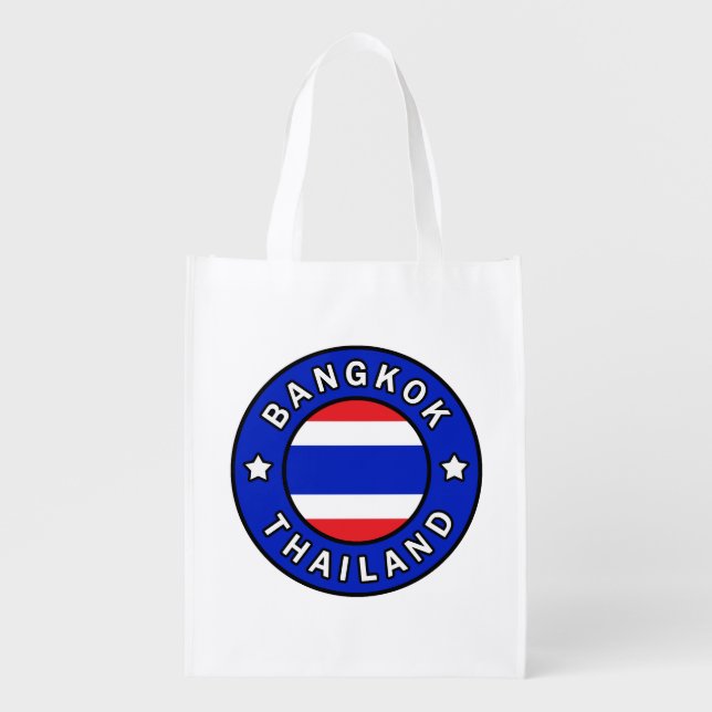 Bangkok Thailand Grocery Bag (Front)