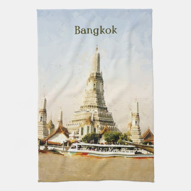 Bangkok, Thailand Kitchen Towel (Vertical)