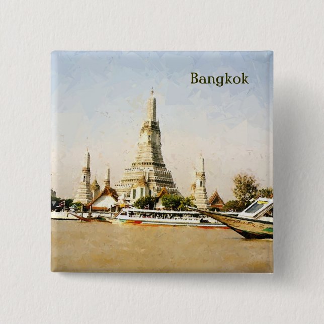 Bangkok, Thailand Pinback Button (Front)