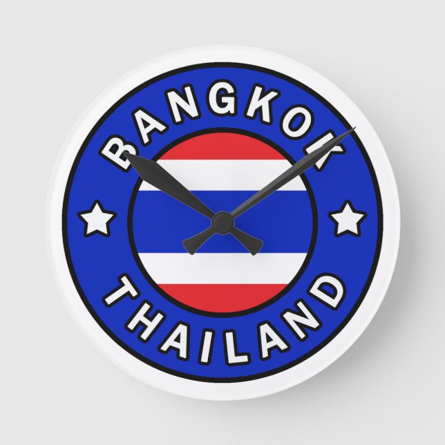 Bangkok Thailand Round Clock (Front)
