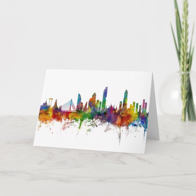 Bangkok Thailand Skyline Card (Front)