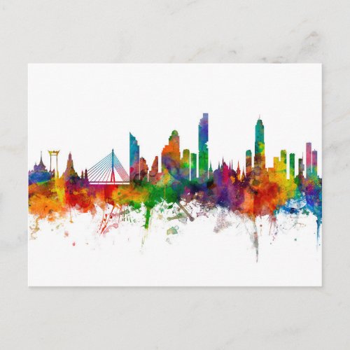 Bangkok Thailand Skyline Postcard