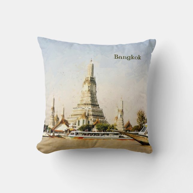 Bangkok, Thailand Throw Pillow (Front)