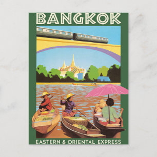 Bangkok Thailand Travel Postcard