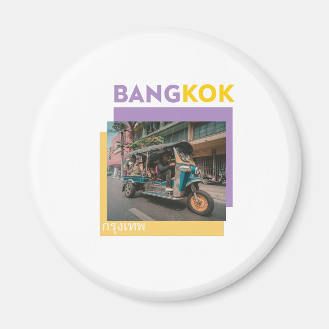 BANGKOK THAILAND TUKTUK DESIGN MAGNET (Front)