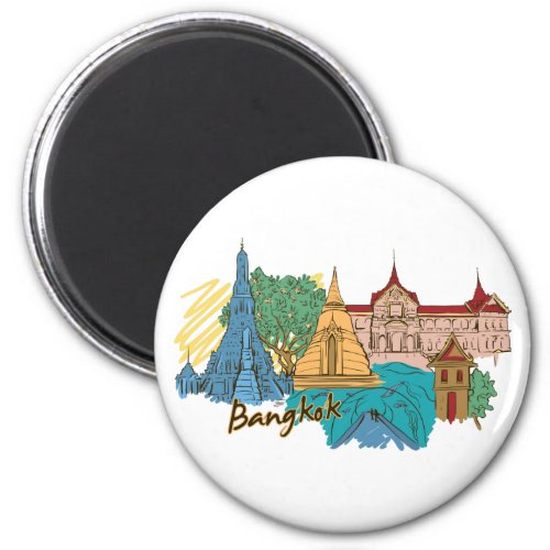 Bangkok Thailand World Famous City Magnet