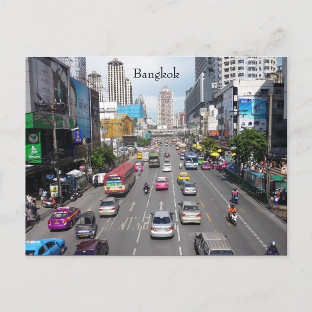 bangkok traffic postcard (Front)
