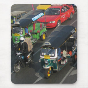 Bangkok Traffic ... Tuk Tuk Racing Mouse Pad