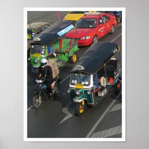 Bangkok Traffic  Tuk Tuk Racing Poster