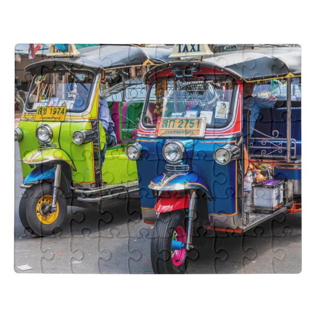 Bangkok tuk tuks jigsaw puzzle (Puzzle Horizontal)