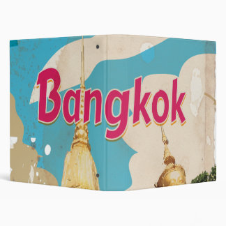 Bangkok Vintage Travel Poster Binder