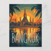 Bangkok, Wat Arun Temple Retro Travel