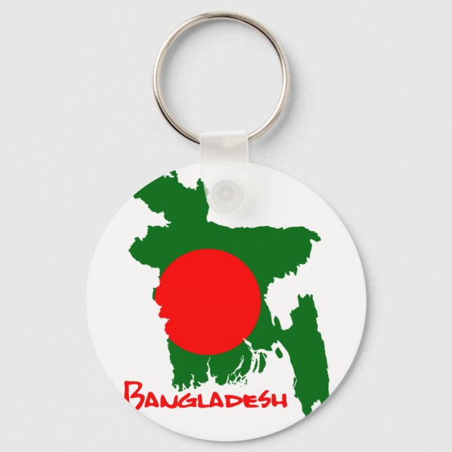 Bangladesch Map Keychain (Front)