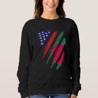 Bangladesh American Grown Flag USA Patriot Heritag Sweatshirt