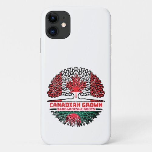 Bangladesh Bangladeshi Canadian Canada Tree Roots iPhone 11 Case