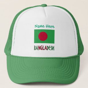 Bangladesh Bangladeshi Flag Green Personalized Trucker Hat