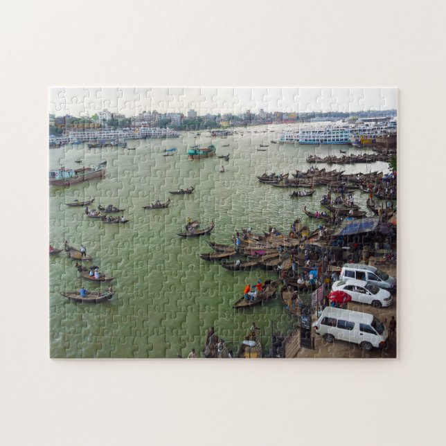 Bangladesh Boat People. Jigsaw Puzzle (Horizontal)