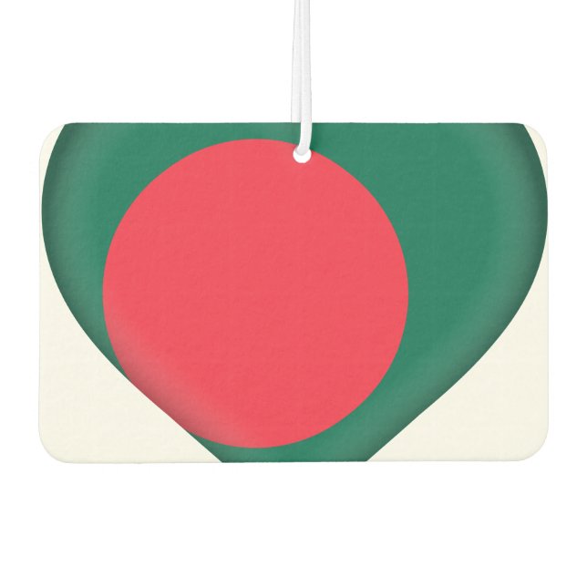 Bangladesh Flag Air Freshener (Front)
