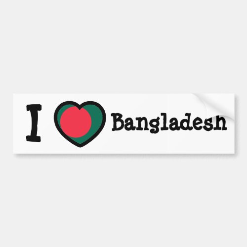 Bangladesh Flag Bumper Sticker