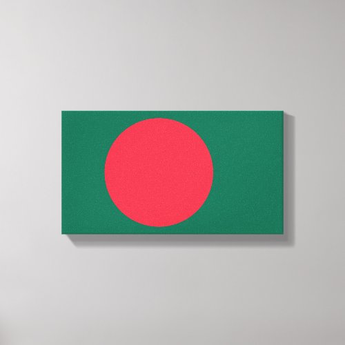 Bangladesh Flag Canvas Print