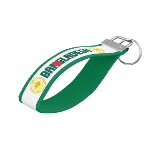 Bangladesh Flag Charming Patriotic Wrist Keychain