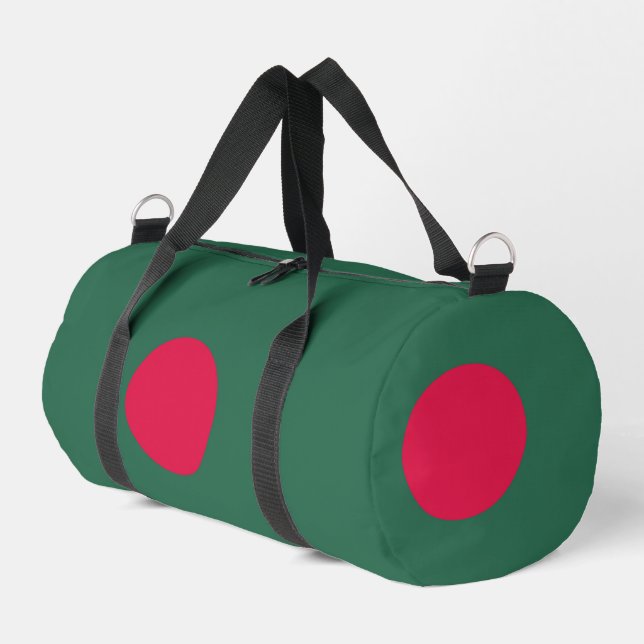 Bangladesh flag duffle bag (Left Corner)