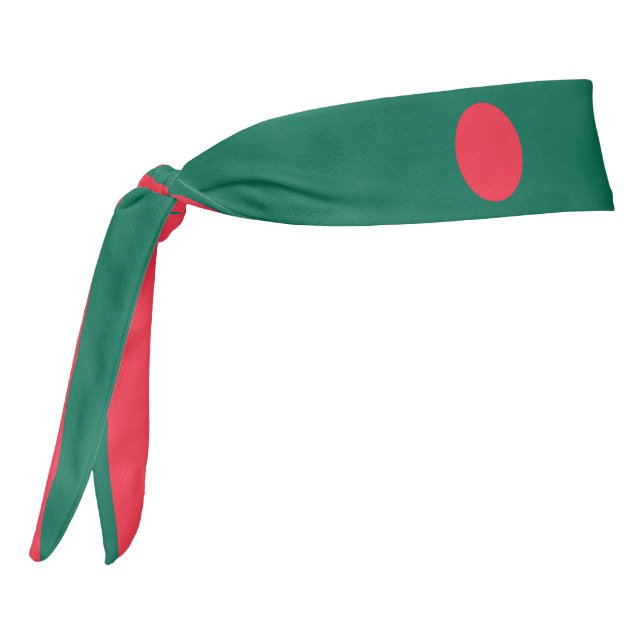 Bangladesh Flag Elegant Patriotic Tie Headband (Rotate 270)