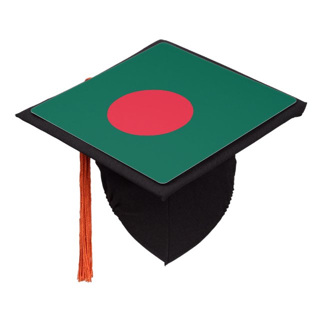 Bangladesh Flag Graduation Cap Topper (Angled)