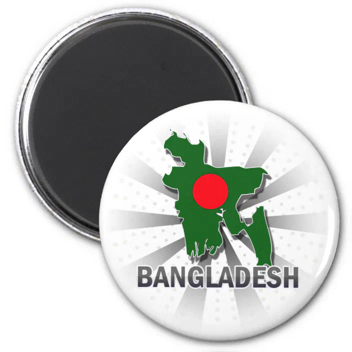 SOUVENIR NOVELTY FRIDGE MAGNET SIGHTS NEW GIFTS BANGLADESH MAP & FLAG