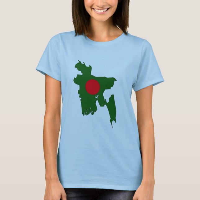 Bangladesh flag map T-Shirt (Front)