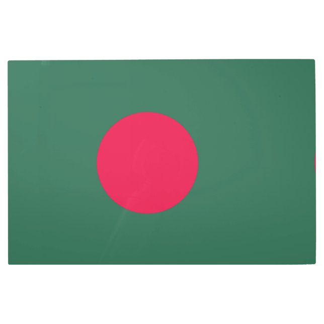 Bangladesh flag metal print (Front)