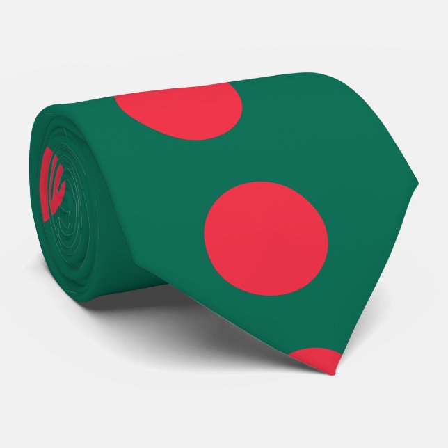 Bangladesh flag neck tie (Rolled)