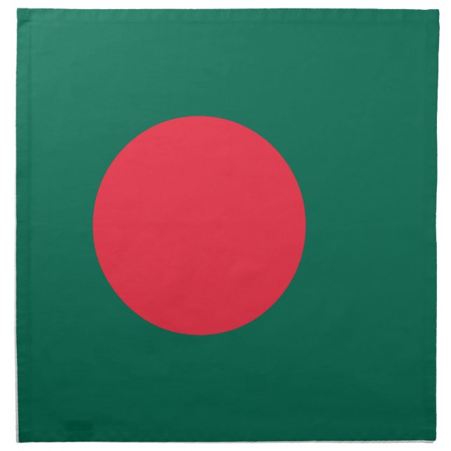 Bangladesh Flag on MoJo Napkin (Front)